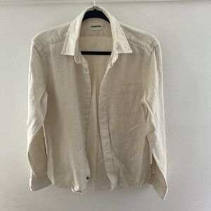 Taylor Stitch The Jack Shirt- Cone Mills Corded Natural Size 40 MADE IN USA!